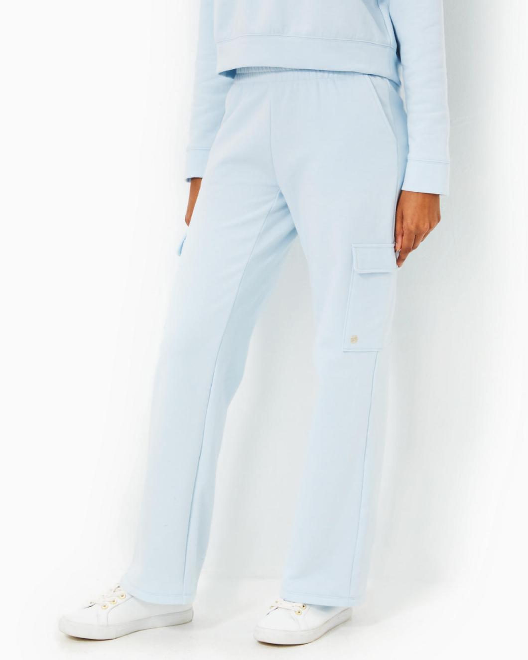 Lilly Pulitzer 31" Alandra Knit Pant Pastel Lunar Blue | Women Bottoms