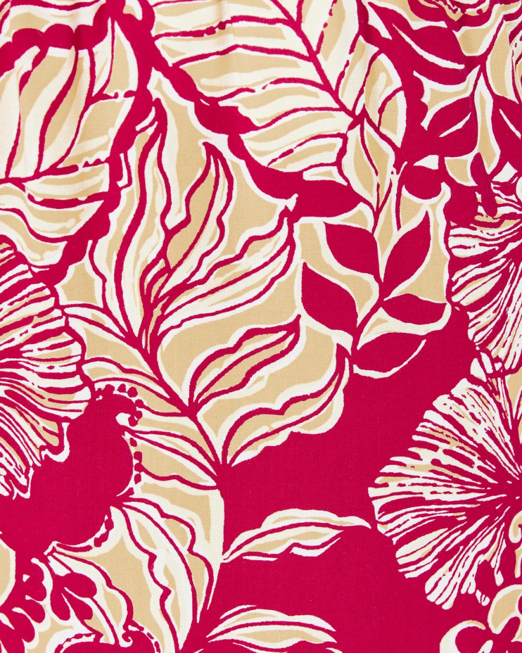 Lilly Pulitzer 32" Bal Harbour Palazzo Pant Poinsettia Red Island Vibes | Women Bottoms