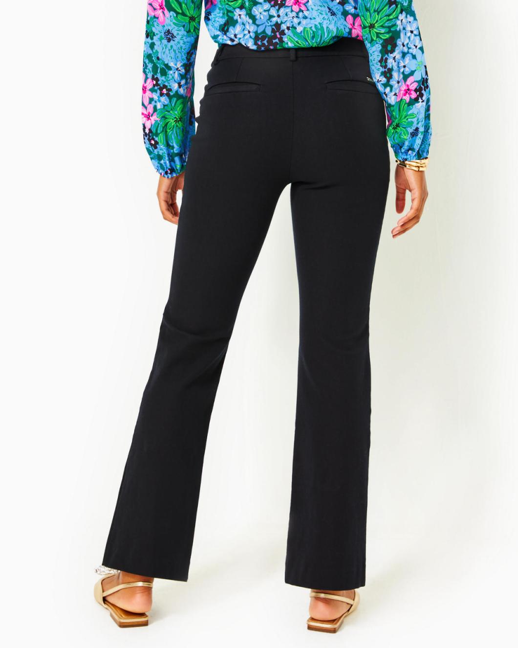 Lilly Pulitzer 32" Kidman High Rise Pant Noir | Women Bottoms