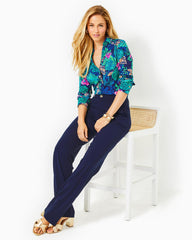 Lilly Pulitzer 32" Lyndie Pant True Navy | Women Bottoms