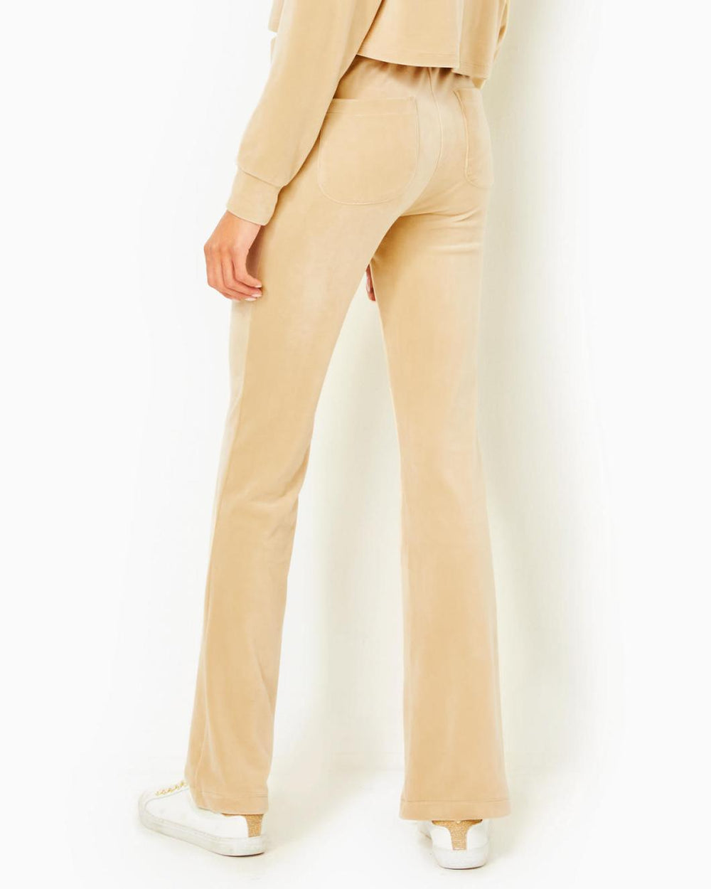 Lilly Pulitzer 33" Natine High Rise Velour Pant Sand Bar | Women Bottoms