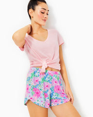 Lilly Pulitzer 4" Sevina Pajama Knit Short Multi Lil Soiree All Day | Women Loungewear