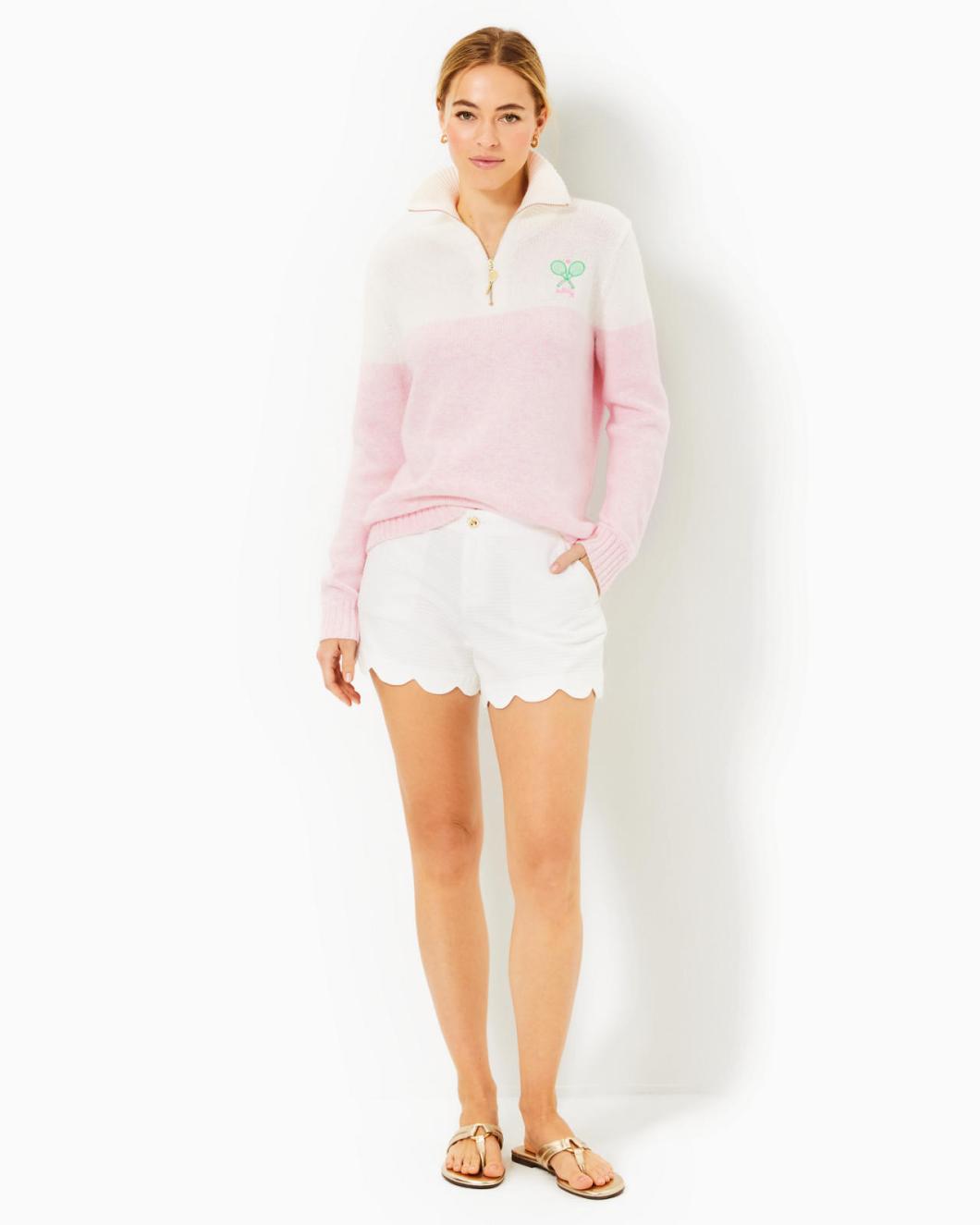 Lilly Pulitzer 5" Buttercup Low Rise Stretch Short Resort White | Women Bottoms