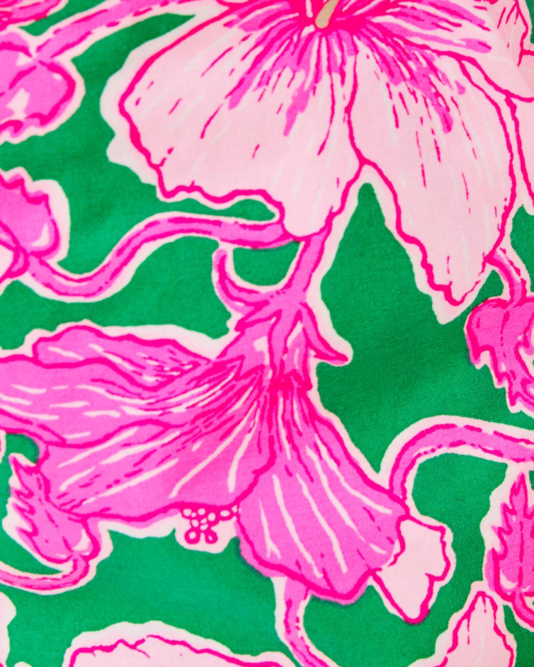 Lilly Pulitzer 5" Gretchen High Rise Short Kelly Green Hibis Kiss | Women Bottoms