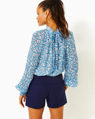 Lilly Pulitzer 5" Gretchen High Rise Short True Navy | Women Bottoms