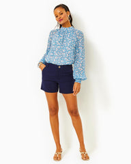 Lilly Pulitzer 5" Gretchen High Rise Short True Navy | Women Bottoms