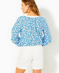 Lilly Pulitzer 7" Shara Mid-Rise Stretch Short Resort White | Women Bottoms