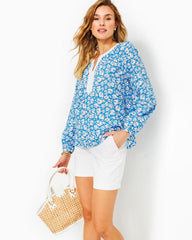 Lilly Pulitzer 7" Shara Mid-Rise Stretch Short Resort White | Women Bottoms