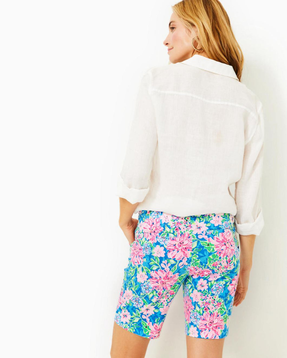 Lilly Pulitzer 9" Natia Knit Short Multi Spring In Your Step | Women Bottoms