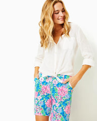 Lilly Pulitzer 9" Natia Knit Short Multi Spring In Your Step | Women Bottoms