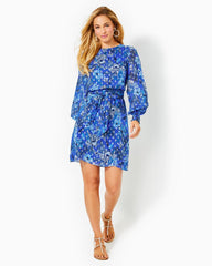 Lilly Pulitzer Alfreda Straight Dress Alba Blue Cruisin Together | Women Straight Dresses