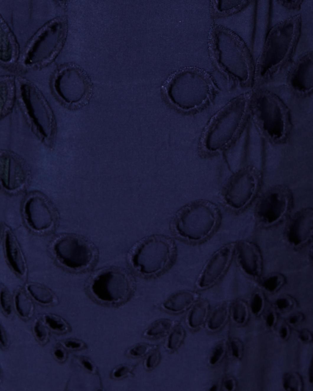 Lilly Pulitzer Alyna Long Sleeve Eyelet Dress True Navy Soiree Eyelet | Women Straight Dresses