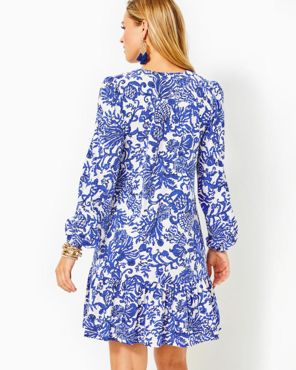 Lilly Pulitzer Alyssa A-Line Cotton Dress Deeper Coconut Ride With Me | Women A-Line/Easy Dresses