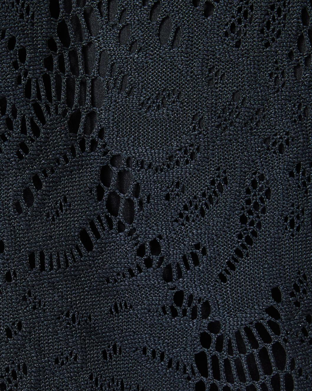 Lilly Pulitzer Atley Ruffle Cover-Up Onyx Paradise Found Lace | Women Cover-Ups