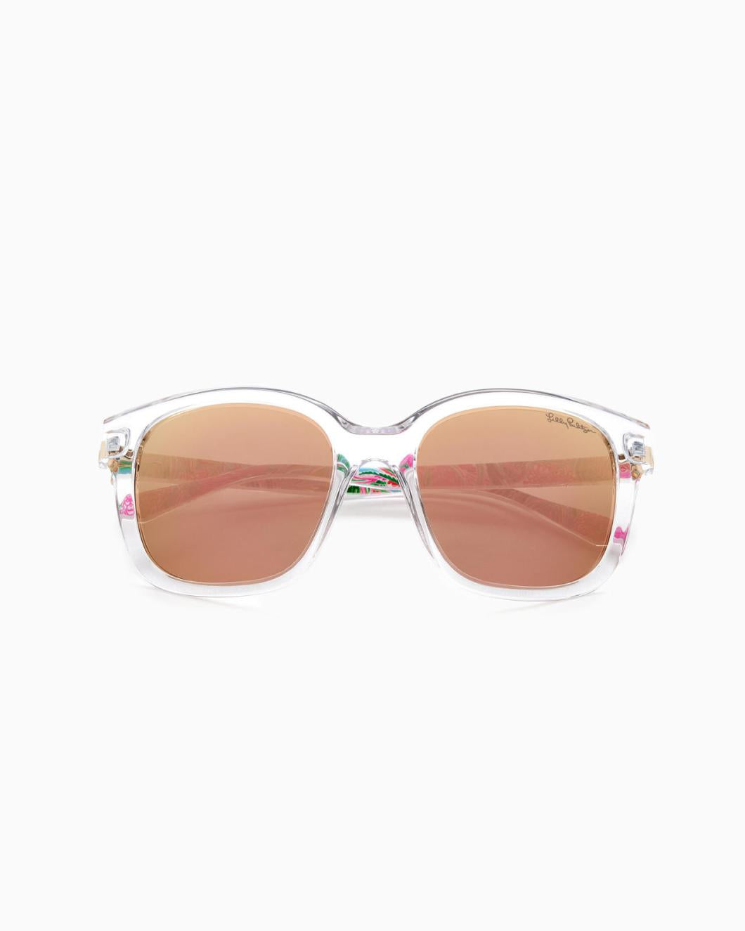 Lilly Pulitzer Aura Sunglasses Crystal Clear Coming In Hot | Women Sunglasses &amp; Eyewear