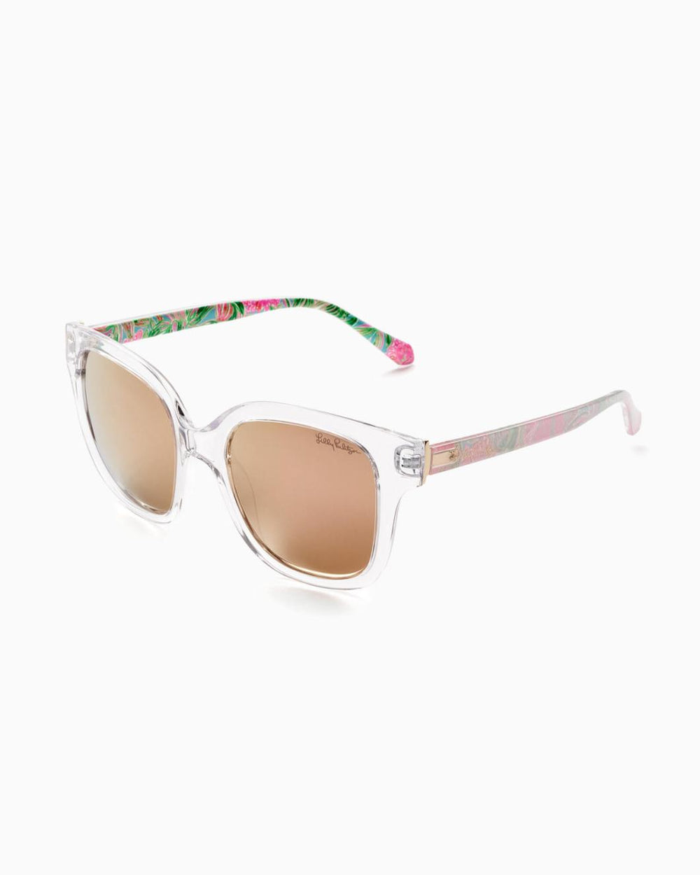 Lilly Pulitzer Aura Sunglasses Crystal Clear Coming In Hot | Women Sunglasses &amp; Eyewear