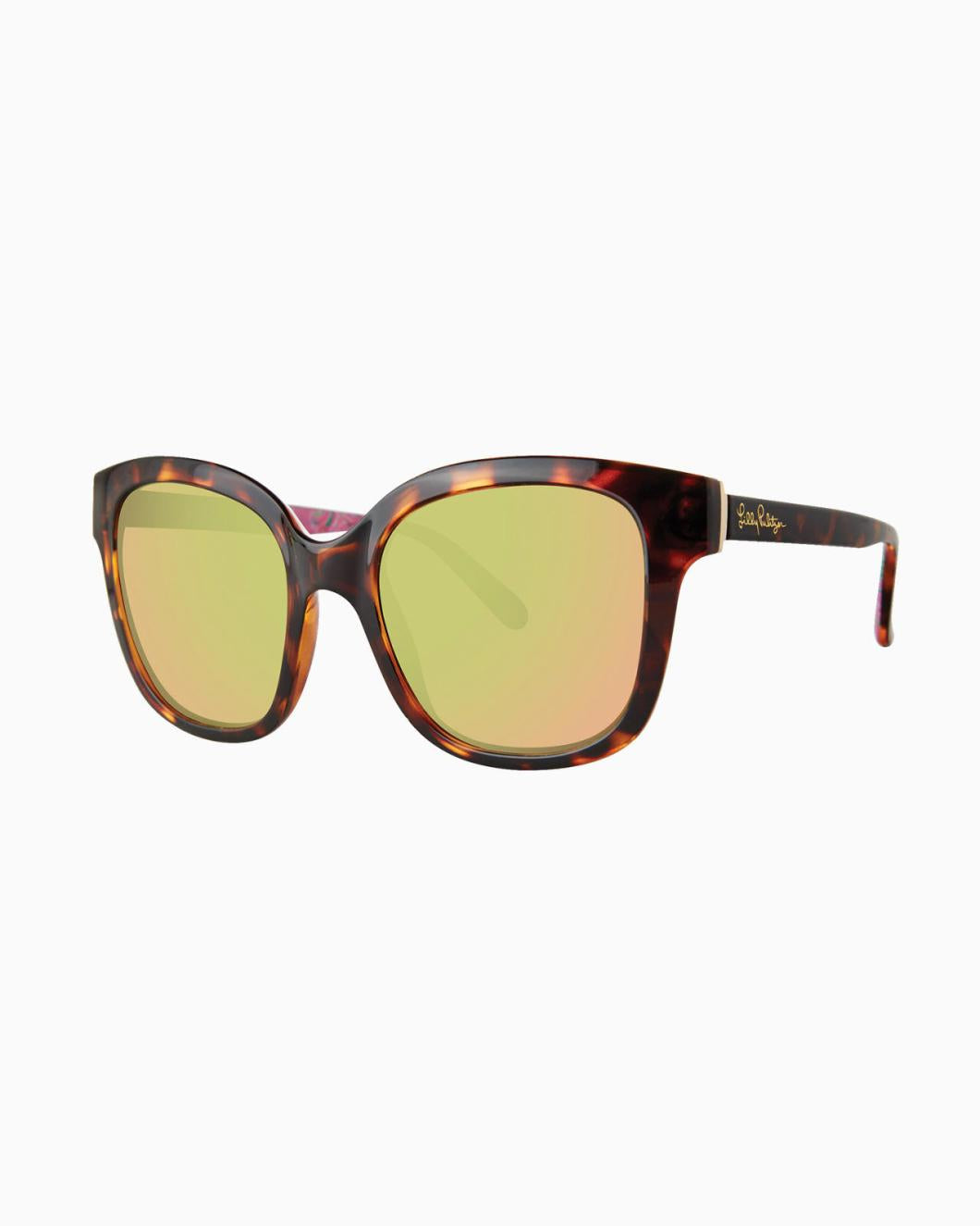 Lilly Pulitzer Aura Sunglasses Dark Tortoise Llamaste | Women Sunglasses &amp; Eyewear