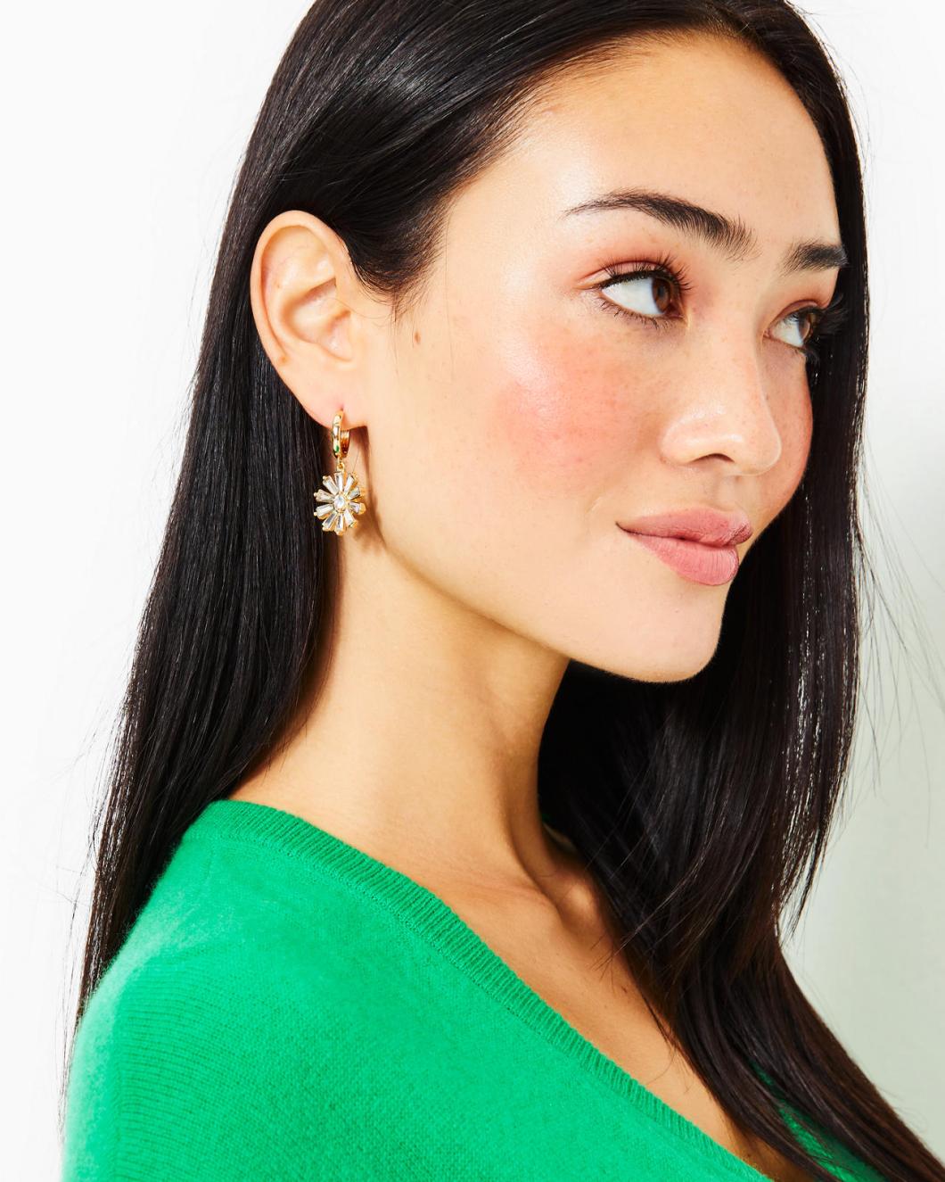 Lilly Pulitzer Baby Bloom Earrings Gold Metallic | Women Jewelry