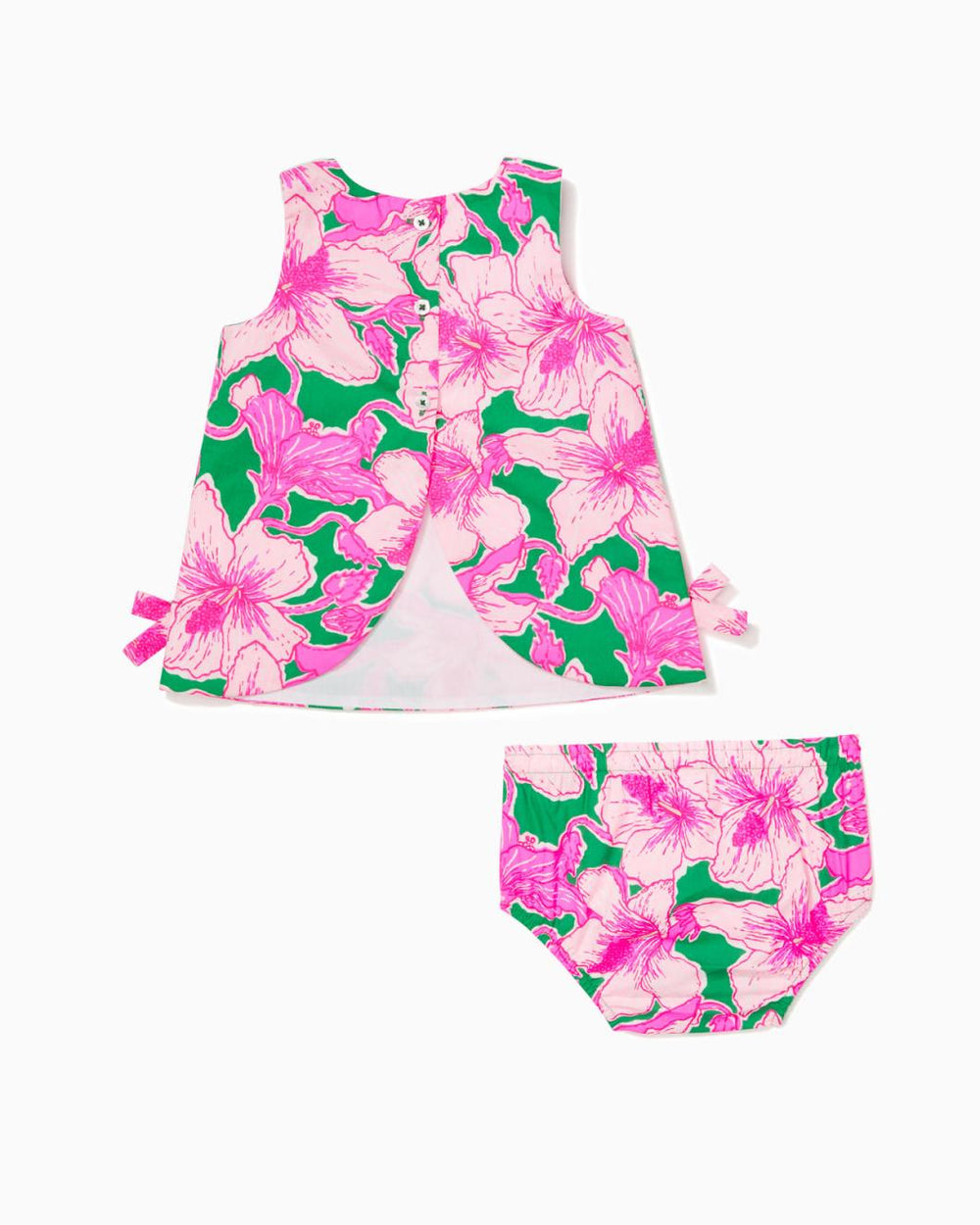 Lilly Pulitzer Baby Lilly Infant Shift Dress Kelly Green Hibis Kiss | Girl Dresses &amp; Rompers