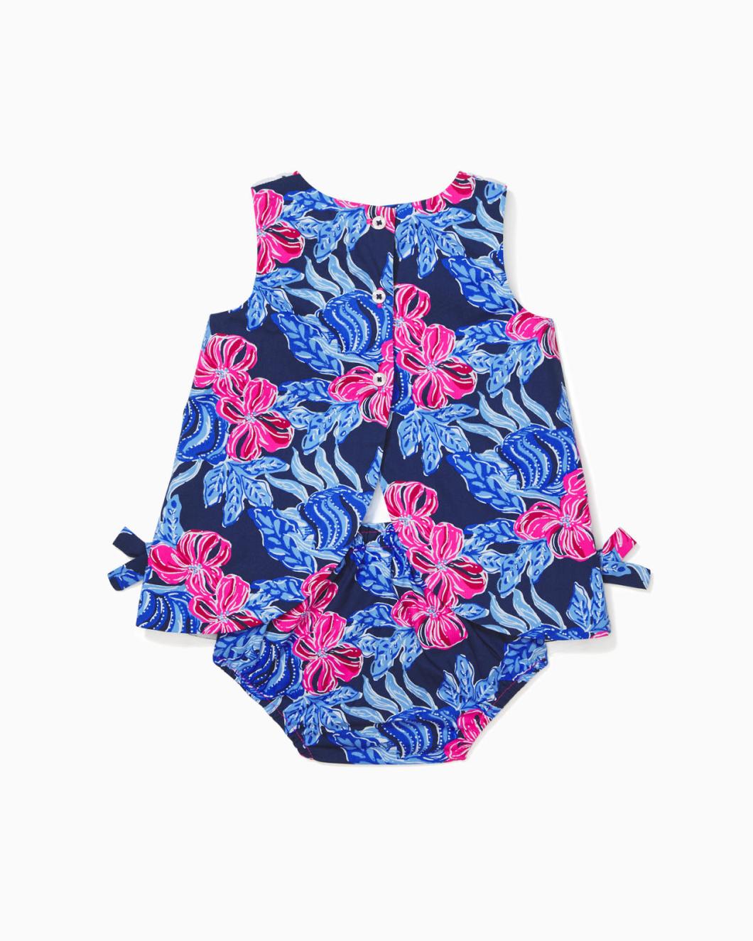 Lilly Pulitzer Baby Lilly Infant Shift Dress Low Tide Navy Its Ofishell | Girl Dresses &amp; Rompers