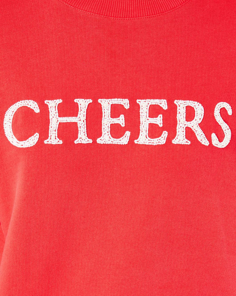 Lilly Pulitzer Ballad Cotton Sweatshirt Amaryllis Red Cheers Graphic | Women Tops