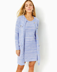 Lilly Pulitzer Baneberry Cardigan Lark Lilac Metallic Marl | Women Tops