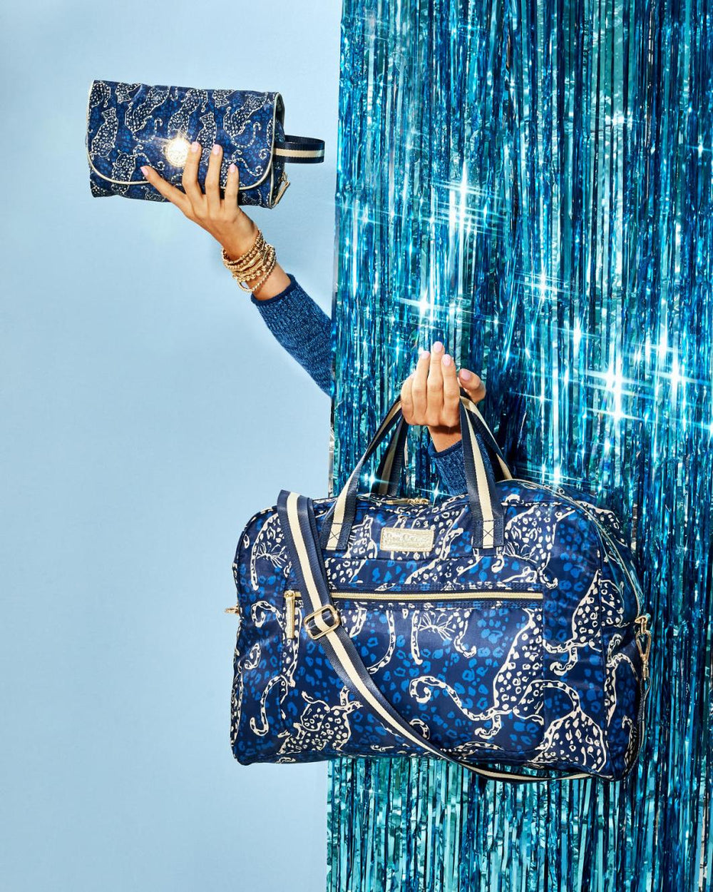 Lilly Pulitzer Beale Weekender Bag Low Tide Navy Easy To Spot Accessories | Women Bags