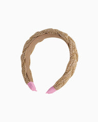 Lilly Pulitzer Braided Raffia Headband Natural | Women Hats &amp; Hair