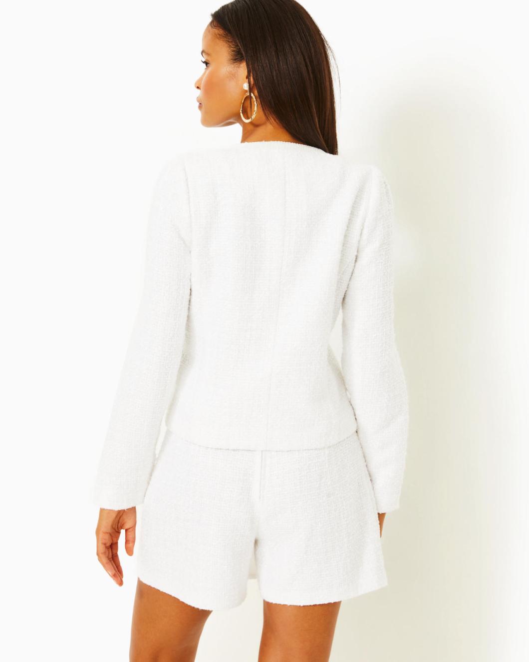 Lilly Pulitzer Briar Jacket Resort White Swirl Boucle | Women Tops