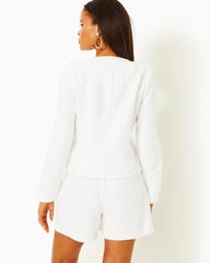 Lilly Pulitzer Briar Jacket Resort White Swirl Boucle | Women Tops