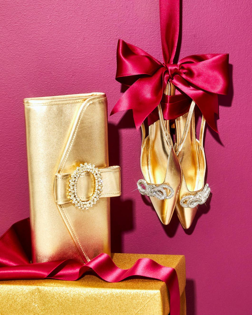 Lilly Pulitzer Brit Leather Slingback Heels Gold Metallic | Women Shoes