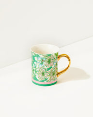 Lilly Pulitzer Ceramic Mug Spearmint Blossom Views | Women Tabletop