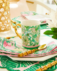 Lilly Pulitzer Ceramic Mug Spearmint Blossom Views | Women Tabletop