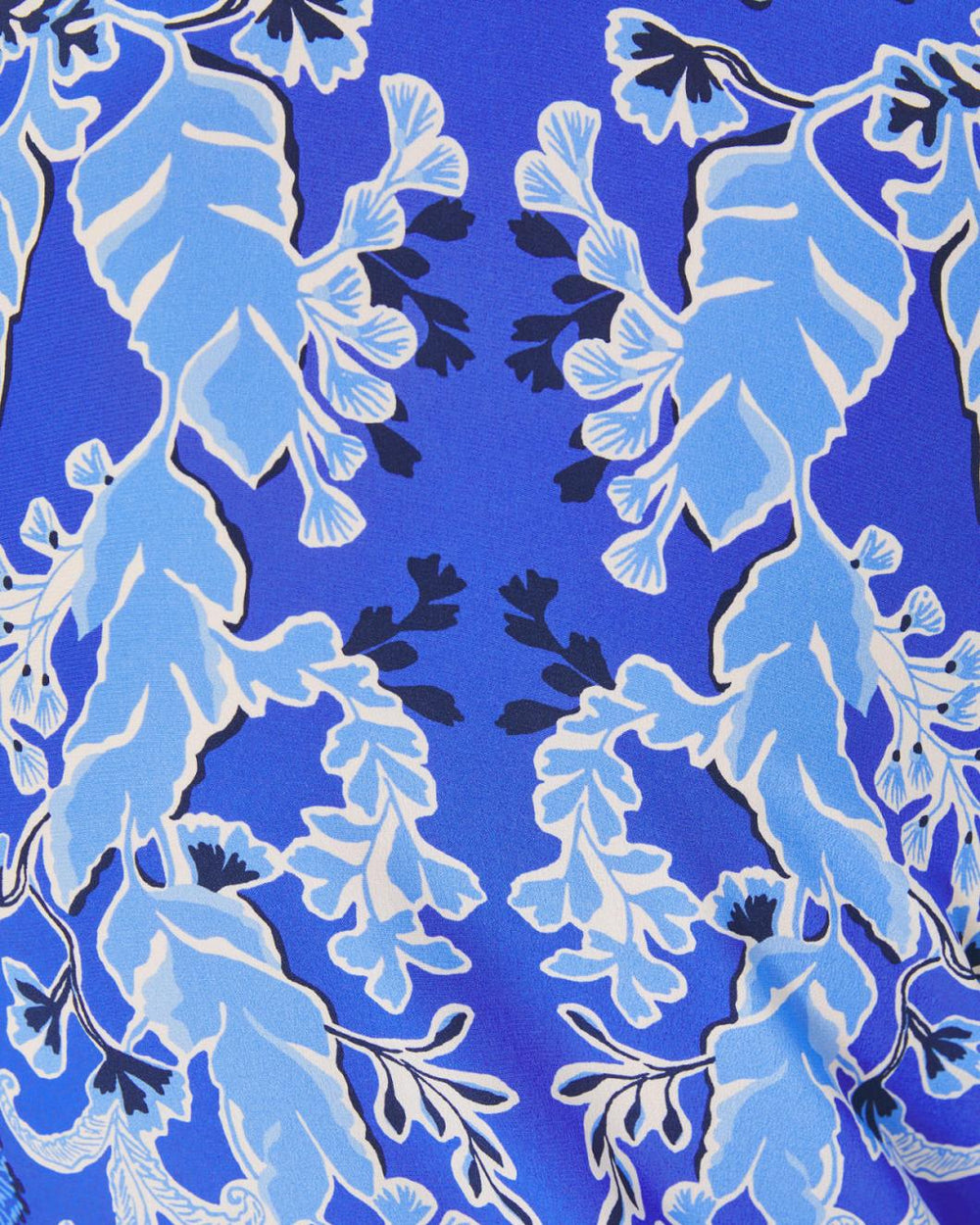 Lilly Pulitzer Cinzia Silk Caftan Alba Blue Baja Cove Engineered Woven Dress | Women A-Line/Easy Dresses