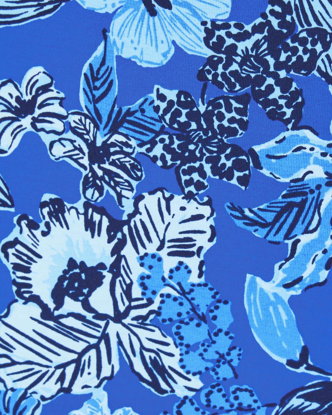 Lilly Pulitzer Claudia Twist-Front Midi Dress Alba Blue Cruisin Together | Women Fitted Dresses