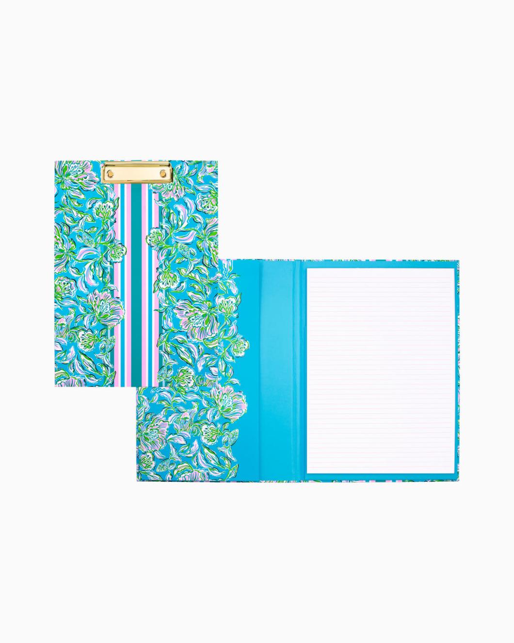 Lilly Pulitzer Clipboard Folio Cumulus Blue Chick Magnet | Women Office Supplies &amp; Stationery