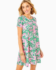 Lilly Pulitzer Cody T-Shirt Dress Mandevilla Baby Always Worth It | Women Swing Dresses
