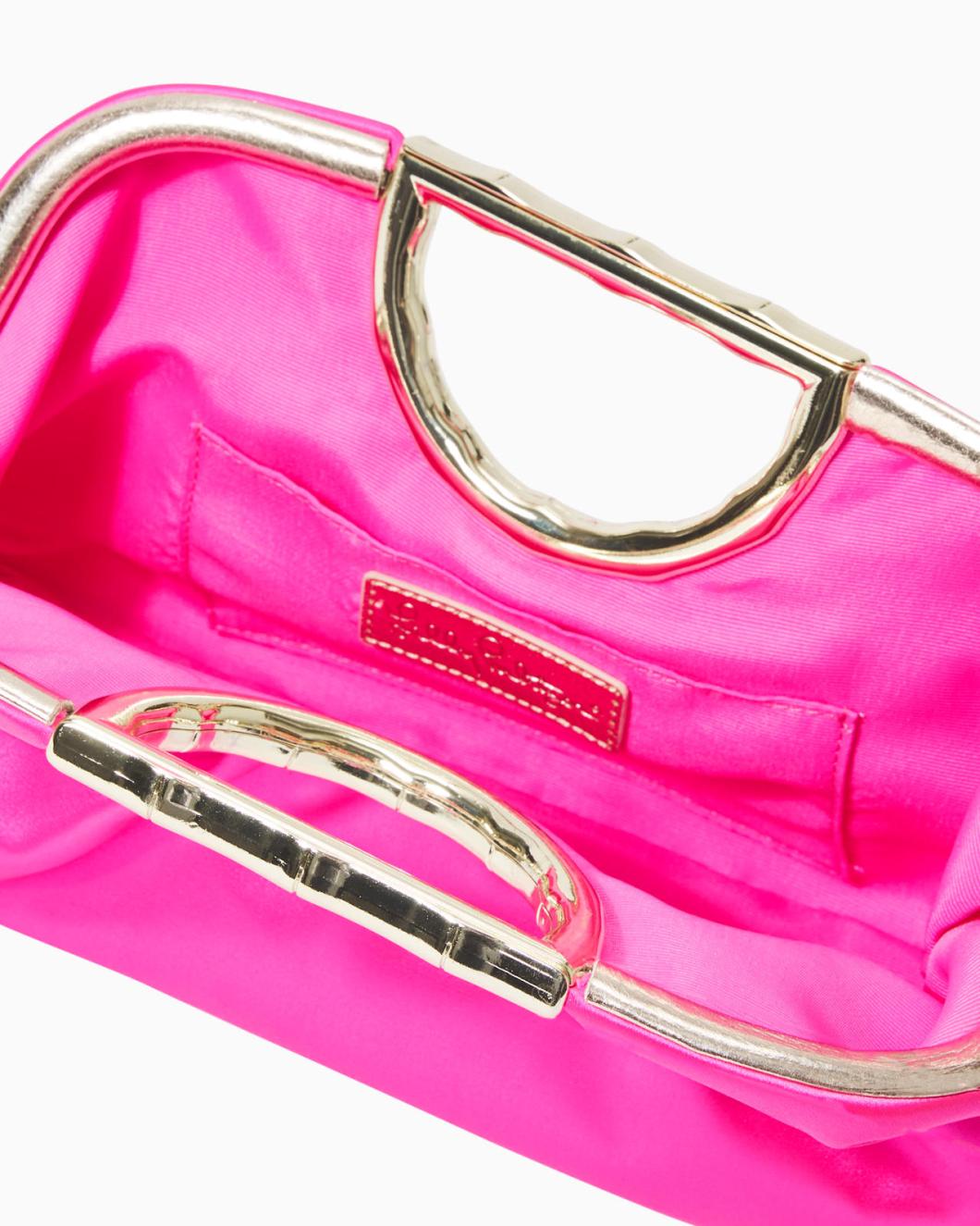 Lilly Pulitzer Culver Satin Clutch Cerise Pink | Women Bags