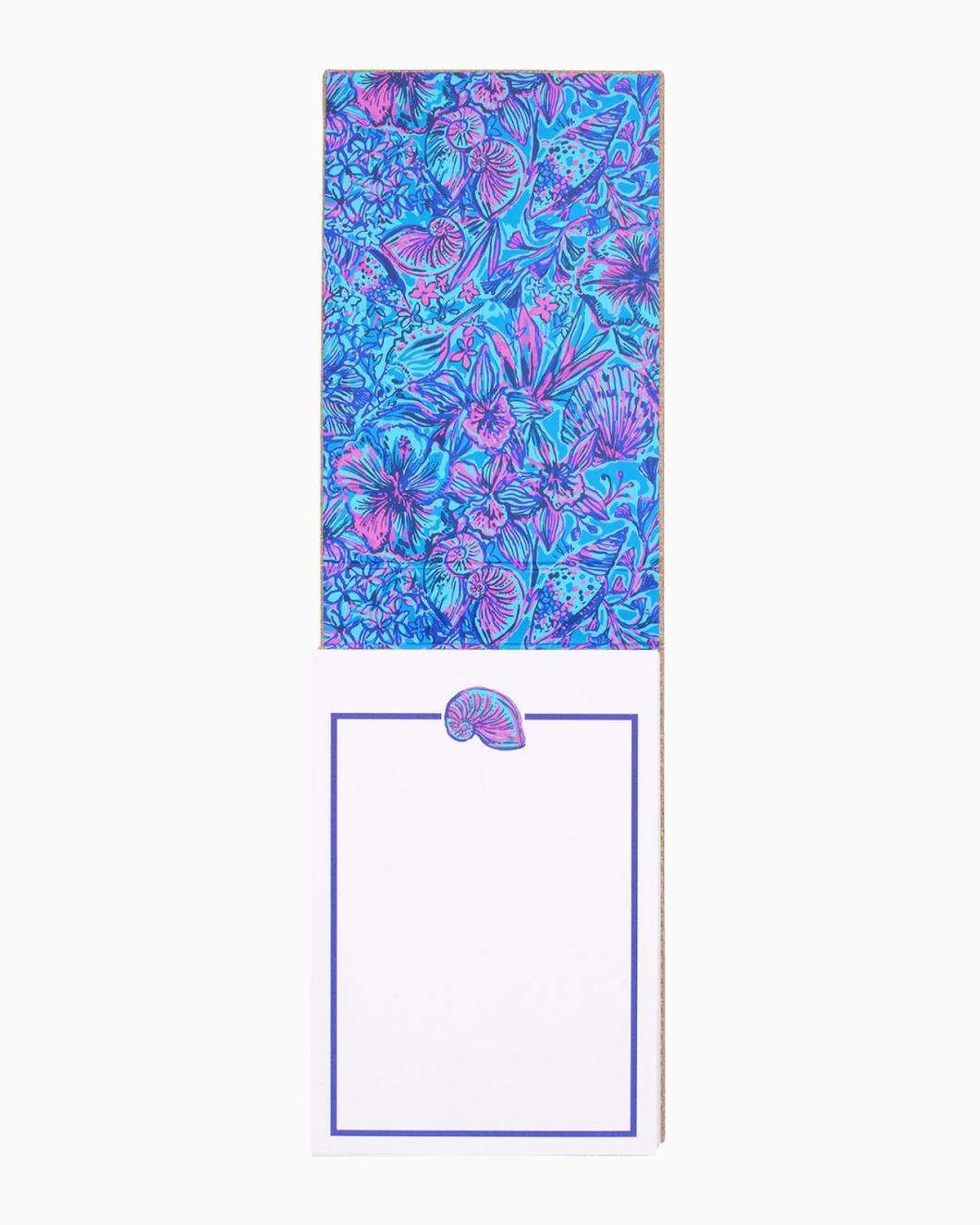 Lilly Pulitzer Desktop Notepad Breakwater Blue Shells N Bells | Women Office Supplies &amp; Stationery