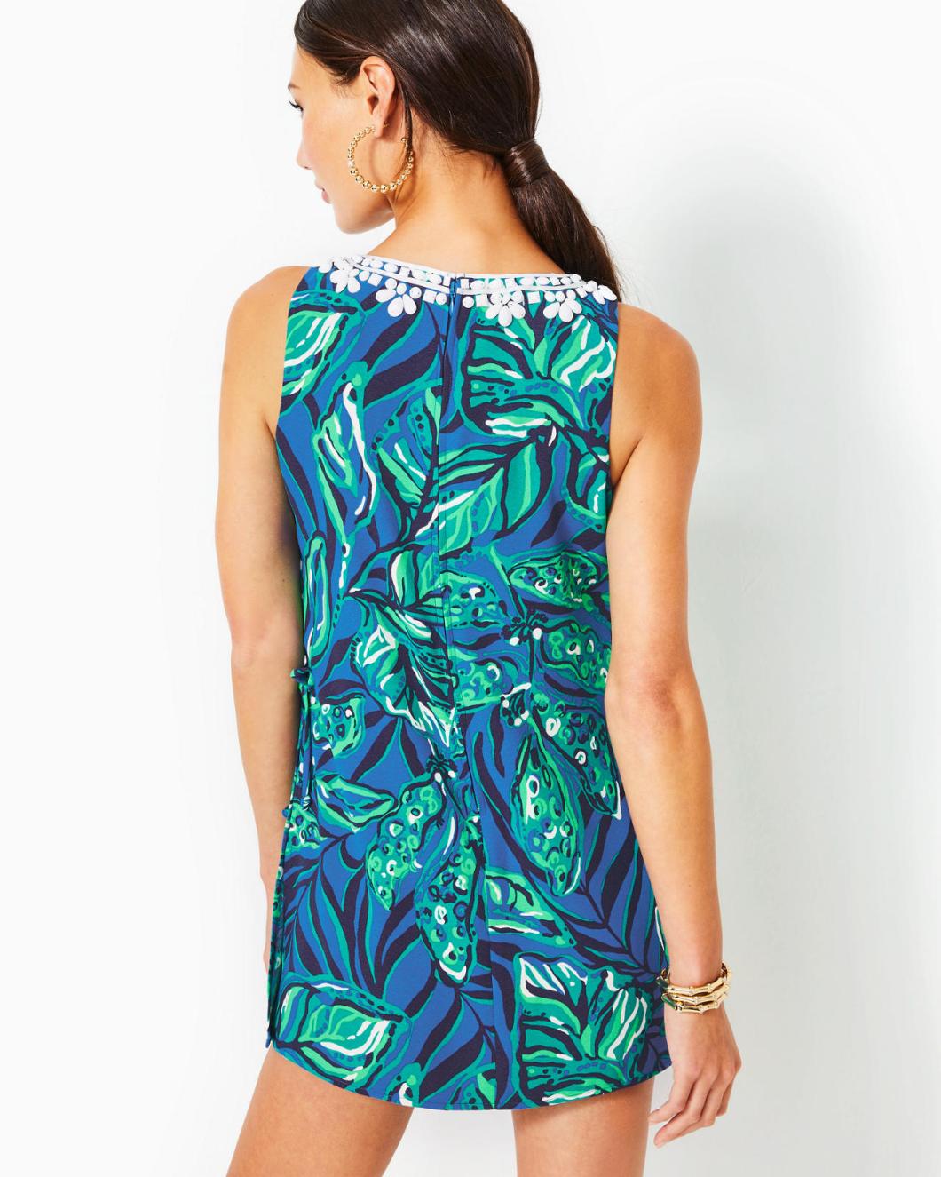 Lilly Pulitzer Donna Sleeveless Romper Indigo Breeze Shady Gators | Women Rompers &amp; Jumpsuits