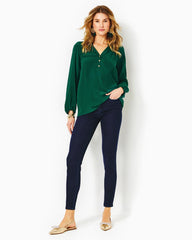 Lilly Pulitzer Elsa Silk Top Evergreen | Women Tops