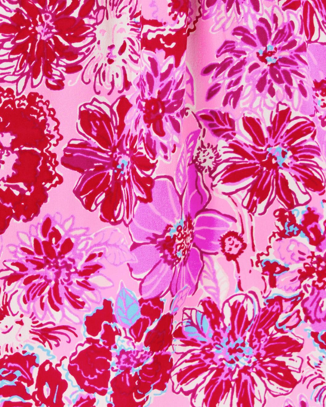 Lilly Pulitzer Elsa Silk Top Lilac Thistle In The Wild Flowers | Women Tops