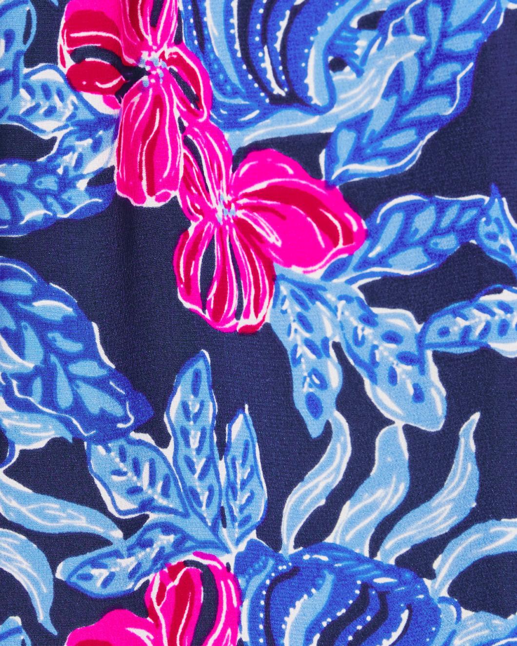 Lilly Pulitzer Elsa Silk Top Low Tide Navy Its Ofishell | Women Tops