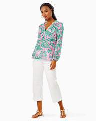 Lilly Pulitzer Elsa Silk Top Mandevilla Baby Always Worth It | Women Tops