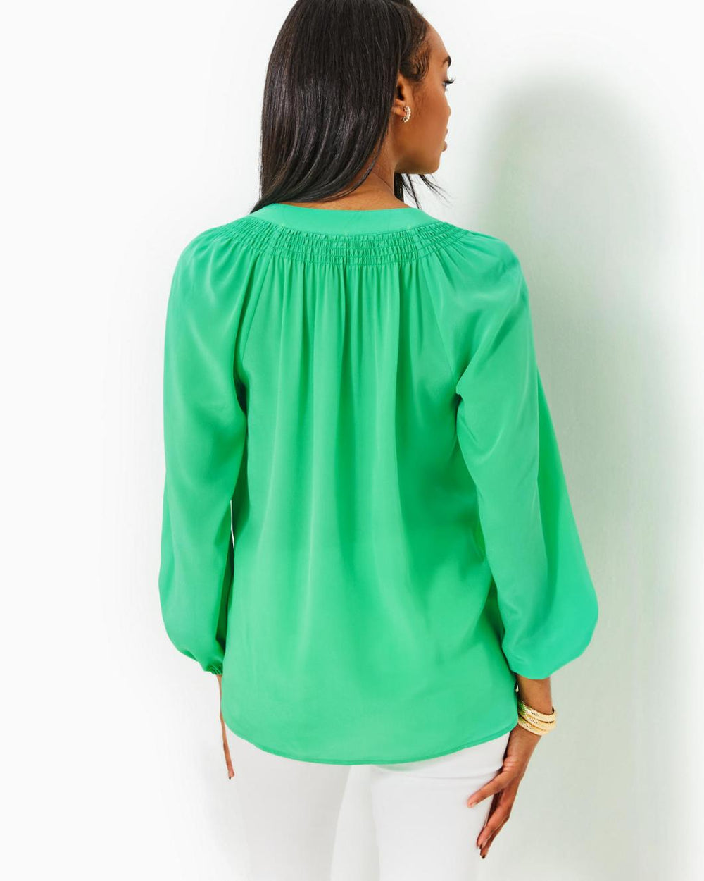 Lilly Pulitzer Elsa Silk Top Spearmint | Women Tops