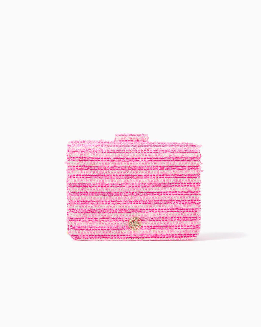 Lilly Pulitzer Emmeline Tweed Crossbody Bag Pink Palms Fantasy Tweed | Women Bags