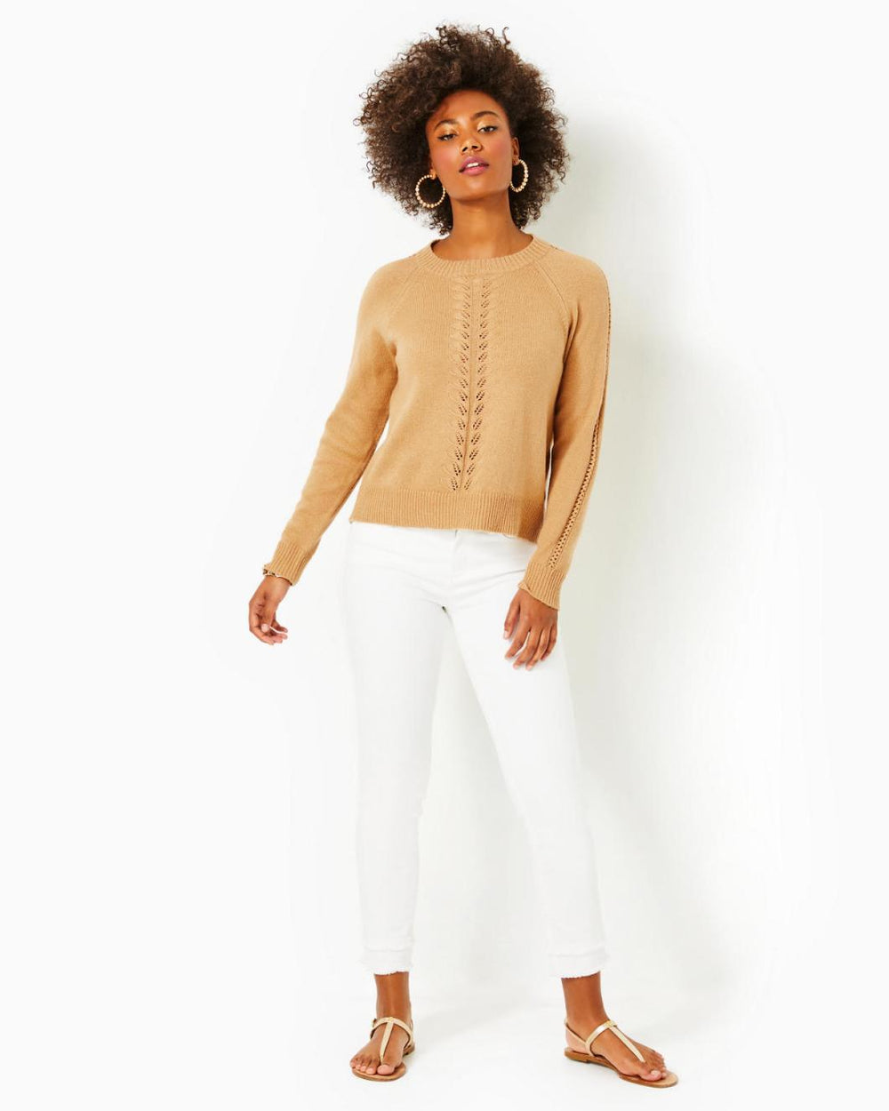 Lilly Pulitzer Esma Sweater Heathered Rattan | Women Tops