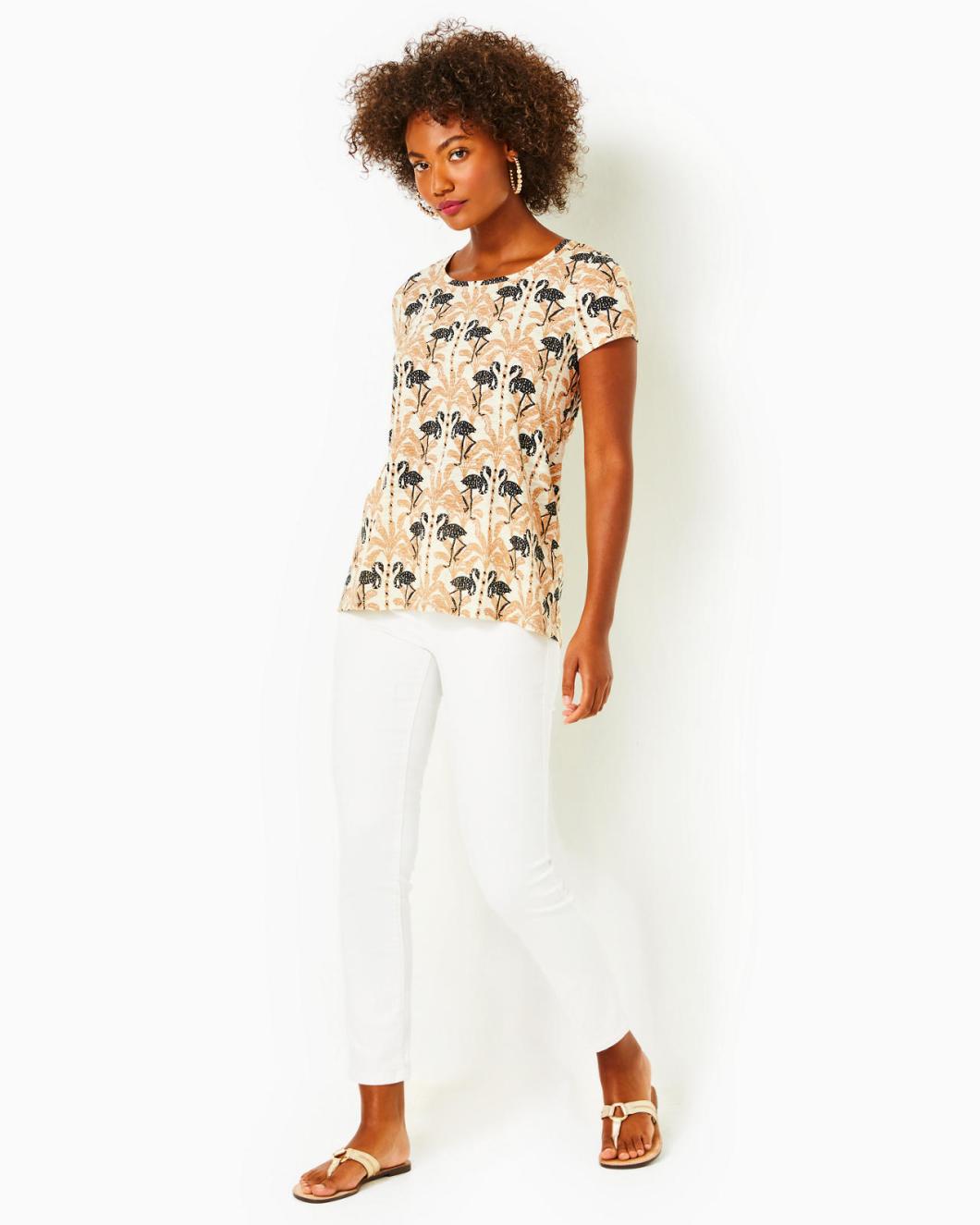 Lilly Pulitzer Etta Scoopneck Top Deeper Coconut Lil Stir It Up | Women Tops