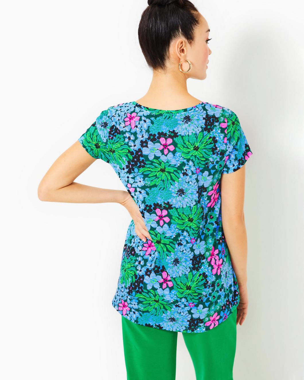 Lilly Pulitzer Etta Scoopneck Top Multi Soiree All Day | Women Tops