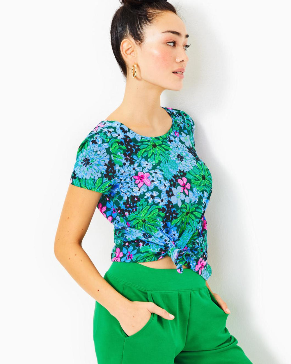 Lilly Pulitzer Etta Scoopneck Top Multi Soiree All Day | Women Tops